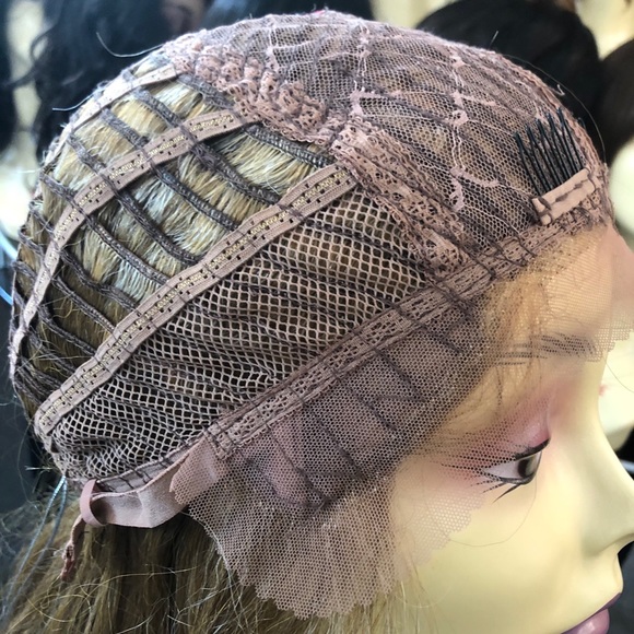 Blonde mix Ponytail Wig Lacefront realistic Look - Picture 9 of 9